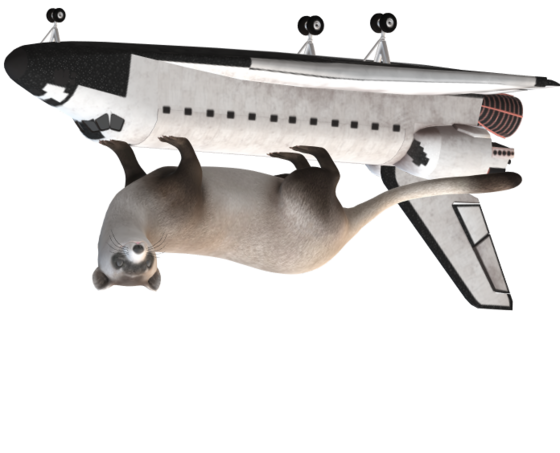 Weasel on the space shuttle.png